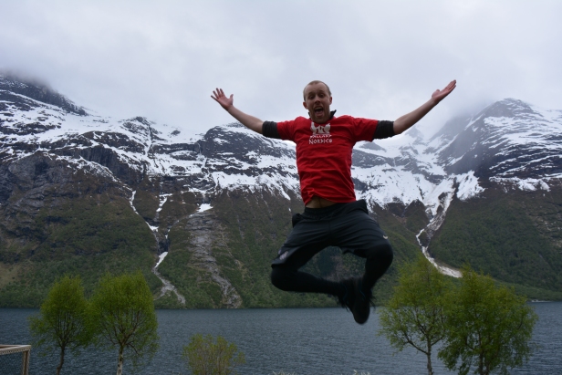 Jumping for joy for at least another week in Norway!!!